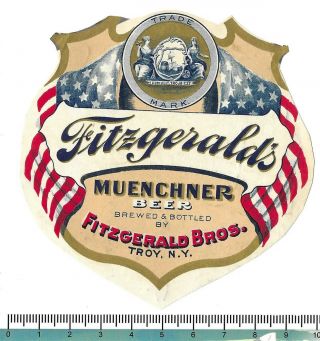Usa Pre Pro York N.  Y.  Troy Fitzgerald Bros.  Muenchner Beer