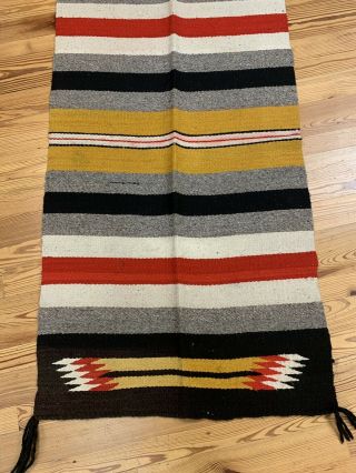 Vintage Native American Rug VIVID Geometric 2