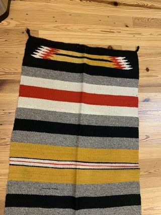 Vintage Native American Rug VIVID Geometric 3