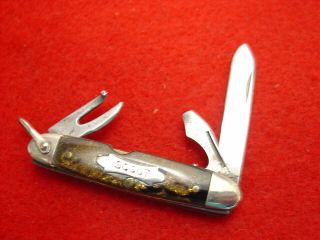Vintage Unbranded 2 - 1/4 " Miniature Camp Scouts Camping Scout Knife