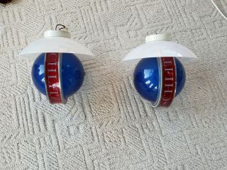 Rotating Schlitz Beer,  Red White And Blue Wall Hanging Lights