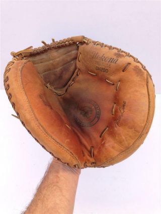Vintage Nokona Pro Line Cm200 34 " Rht Catchers Baseball Mitt/glove