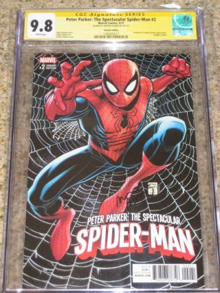Peter Parker: The Spectacular Spider - Man 2 1:25 Art Adams Variant Cgc 9.  8 Ss