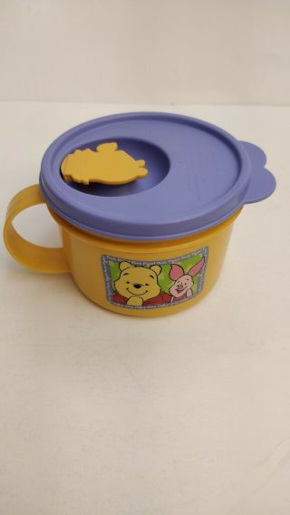 Tupperware Soup Mug With Lid - Winnie The Pooh