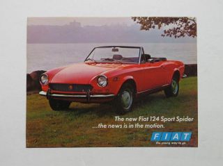 1970 Fiat 124 Sport Spider Brochure
