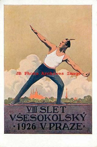 Czech Republic,  Sokol,  Viii Slet Vsesokolsky,  1926 V Praze,  Poster Art Style