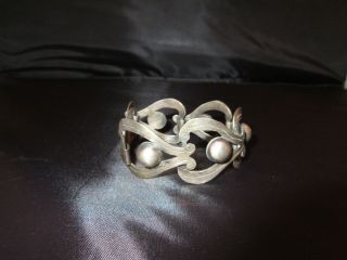 Vintage Hecho En Mexico 925 Sterling Silver Heart Link Bracelet