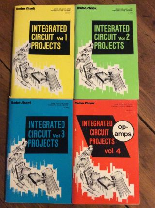 Integrated Circuit Projects Vol.  1 - 4 Radio Shack Forrest M.  Mims,  Iii 1st Edition