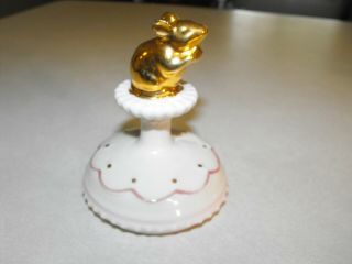 Anthropologie Gold Mouse Christmas Cookie Stamp