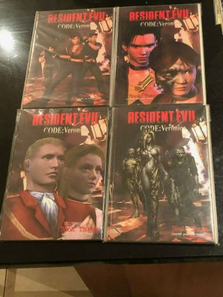 Resident Evil Code: Veronica 1 2 3 4 Comics Series Full Set Wildstorm Dc Capcom