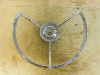 Vintage 1956 Ford 24411 Steering Wheel Center Cap Horn Ring
