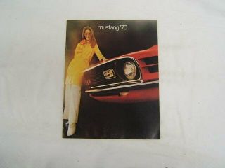 1970 Ford Mustang Brochure Mach 1,  Boss 302,  Grande,  And Other Models Gc