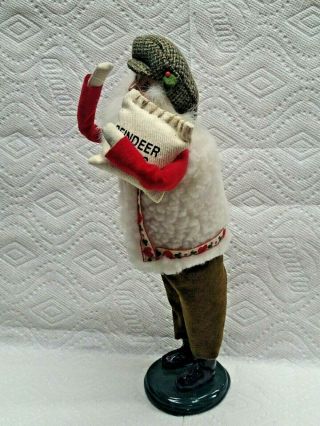 1997 Byers Choice Carolers Santa with Reindeer Treats Bag 3