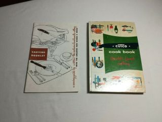 Vintage Volume One,  1961 Cutco Cookbook And 1960 " S Carving Booklet