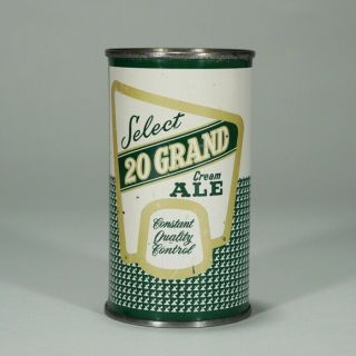 20 Grand Select Cream Ale Flat Top Beer Can Red Top Brewing Cincinnati Ohio
