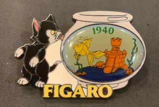 Disney Store 100 Years Of Dreams 37 1940 Pinocchio Figaro Cleo Fishbowl Pin