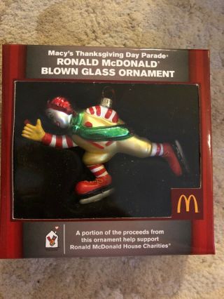 Mcdonald’s Ronald Glass Ornament