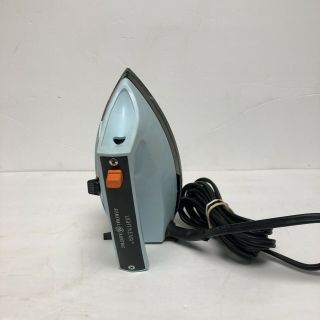 Vintage General Electric Light And Easy Iron Steamer Blue 3