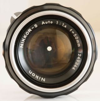 Vintage Nikon Nikkor - S Auto 50mm F1.  4 Non Ai Lens for F Mount Cameras 3