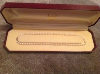 Vintage Lotus Real Pearl Necklace 9ct Gold Clasp