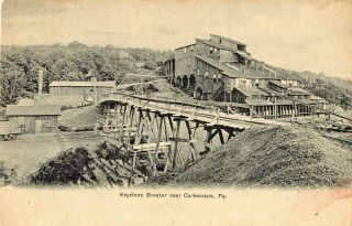 Keystone Coal Breaker Colliery In Carbondale Pa Pre 1908