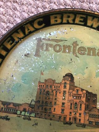 Frontenac Breweries Limited Factory Scene Tray,  12 inch tray,  Tough Canada 2