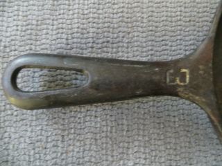 VINTAGE GRISWOLD No 3 SMALL LOGO CAST IRON FRYING PAN - 709 I 2