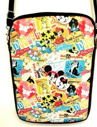 Disney Cross Body Messenger Bag Tote Shoulder Bag Mickey,  Minnie,  Goofy And More