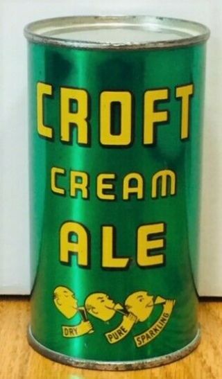 1941 Croft Cream Ale Flat Top Beer Can - Usbc 52 - 24