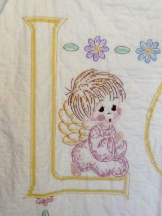 Vintage BABY CHILDS QUILT Cross - Stitch 