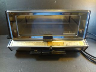 Ge General Electric Deluxe Toaster Toast - R - Oven Vtg Chrome A2t93 Usa