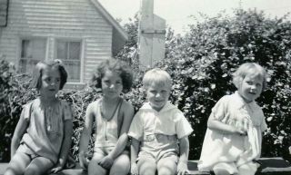 Bt05 Vintage Photo Summertime Kids C 1930 