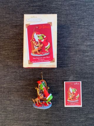 2004 Hallmark Keepsake Ornament The Grinch And Max Dr.  Seuss