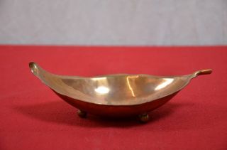 Sciarrotta For Frederik Lunning Handmade Copper Leaf Bowl Vessel 900