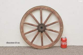 Vintage Old Wooden Cart Wagon Wheel / 45 Cm - Delivery