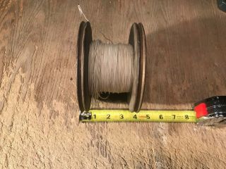 Essex Cotton Insulated / Covered Copper Wire Partial Spool Vintage