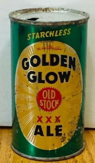 1940 Golden Glow Ale Flat Top Beer Can - Usbc 73 - 02