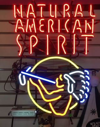 Natural American Spirit Cigarette Cigar Tobacco Neon Light Advertising Sign