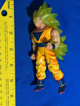 Dragon Ball Z - Ss3 Saiyan Goku Figure 2003 Jakks Dbz Battle Damage