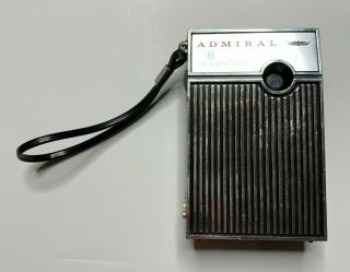 Vintage Admiral 6 Transistor Radio Collectible Not