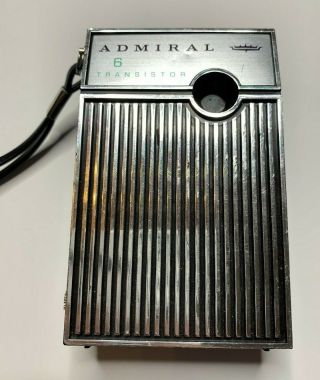 Vintage Admiral 6 Transistor Radio Collectible Not 3