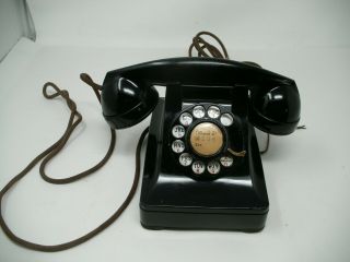 Vintage Western Electric Bell System Rotary Dial Desk Phone With F1 Telephone