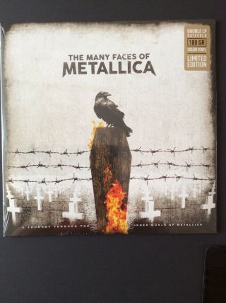 The Many Faces of Metallica 2 x White Vinyl LP Rare tracks Ltd Edn 2