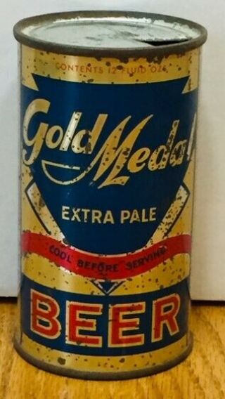 1941 Gold Medal Extra Pale Flat Top Beer Can - Usbc 72 - 3