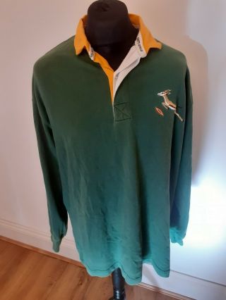 Vintage 1990s South Africa Springboks Rugby Shirt Size Xl