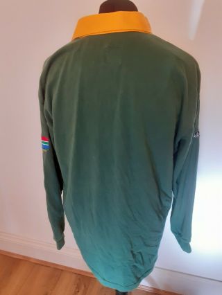 VINTAGE 1990s SOUTH AFRICA SPRINGBOKS RUGBY SHIRT SIZE XL 3