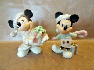 Disney Mickey Mouse Christmas Figurines By Lenox