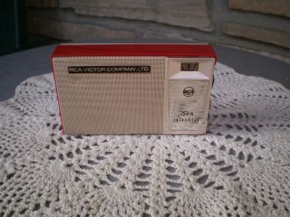 Vintage Old Retro Rca Victor Transistor Radio Pa - 5 Japan For Montreal