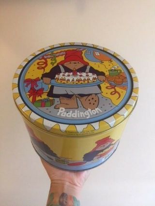 1992 Paddington Bear Tin Cookie Jar