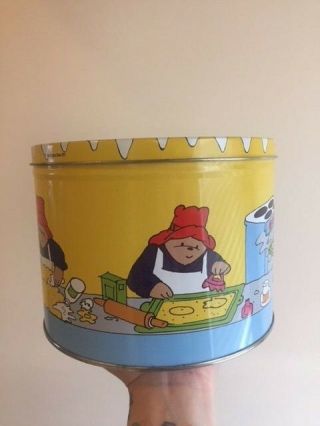 1992 Paddington Bear Tin Cookie Jar 3